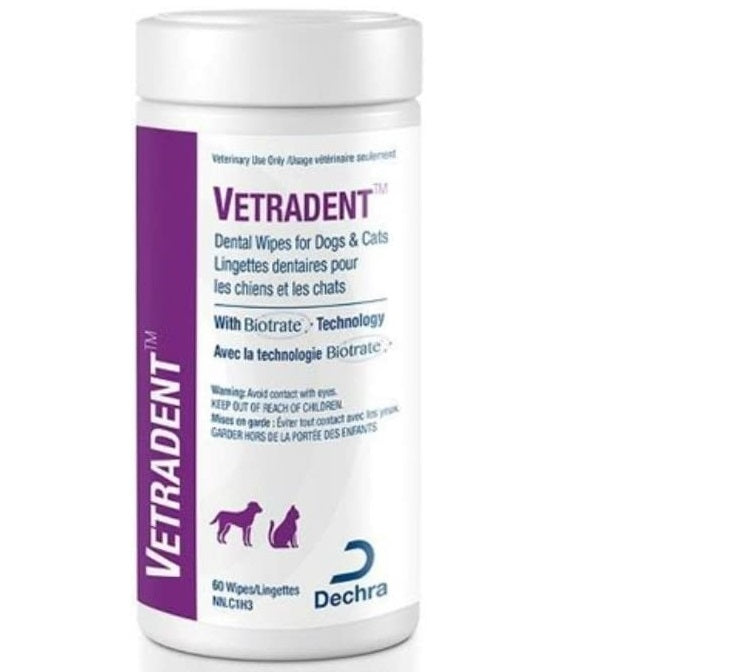 Vetradent Dental Wipes ( 60 Toallitas Dentales Perro y Gato )